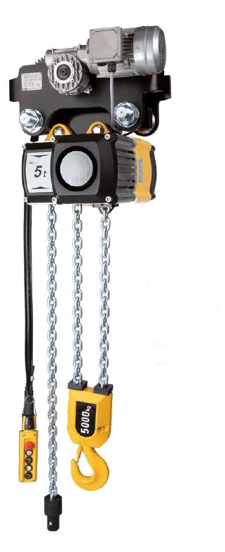 CMCO EL. CHAIN HOIST CPV 10-8 1000kg 3m LIFTING HEIGHT 8m/min with ELECTRIC TROLLEY 18m/min 42V